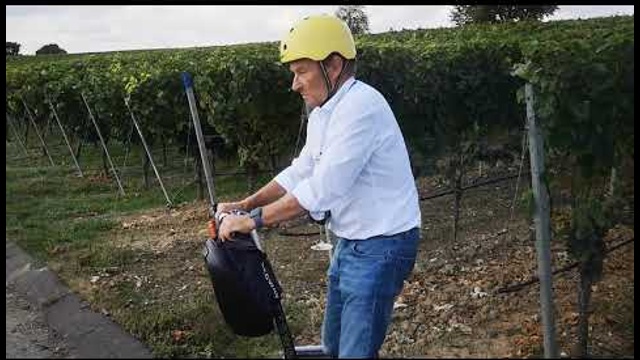Peter Heidecker unterwegs auf dem Weingut Römmert