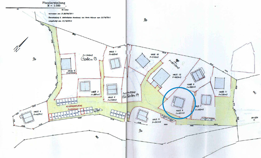 Lageplan Chalet 6